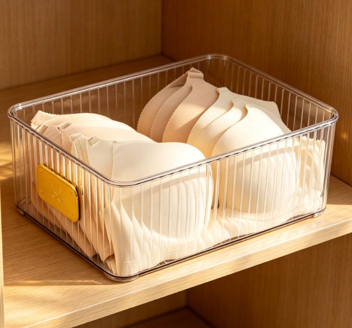 Transparent Bra & Socks Drawer Organizer