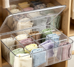 Lidded Plastic Underwear & Socks Organizer - Image 2