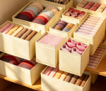 16-Piece Fabric Underwear & Socks Organizer Set - Image 2