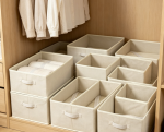 12-Piece Fabric Underwear & Socks Organizer Set - Image 2